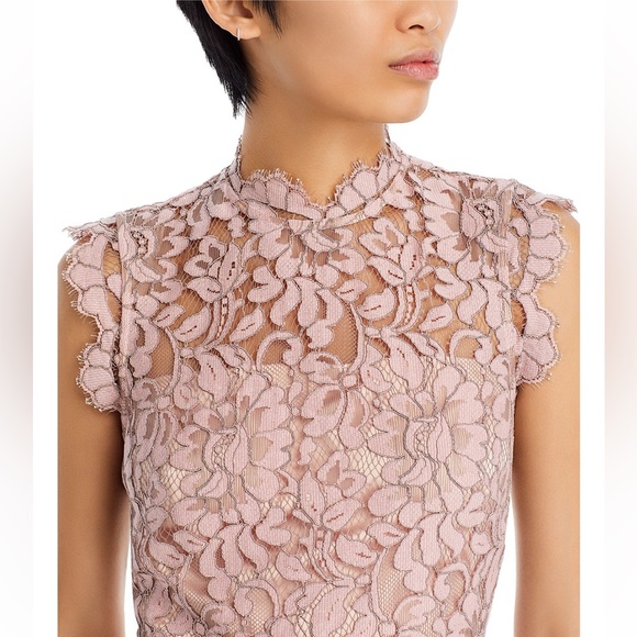 Eliza J Pink Lace Midi Dress - Picture 2 of 7